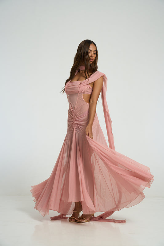 The Athena Dress - Lotus Pink