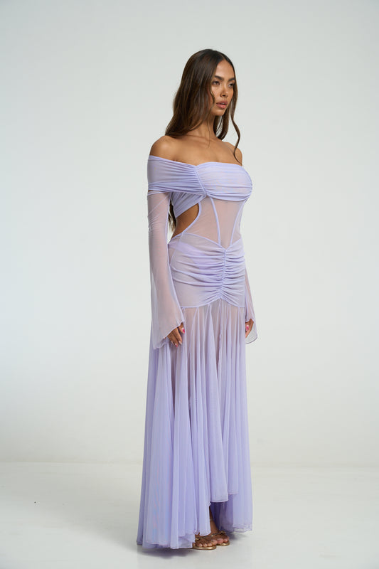 The Athena Dress - Pastel Lilac