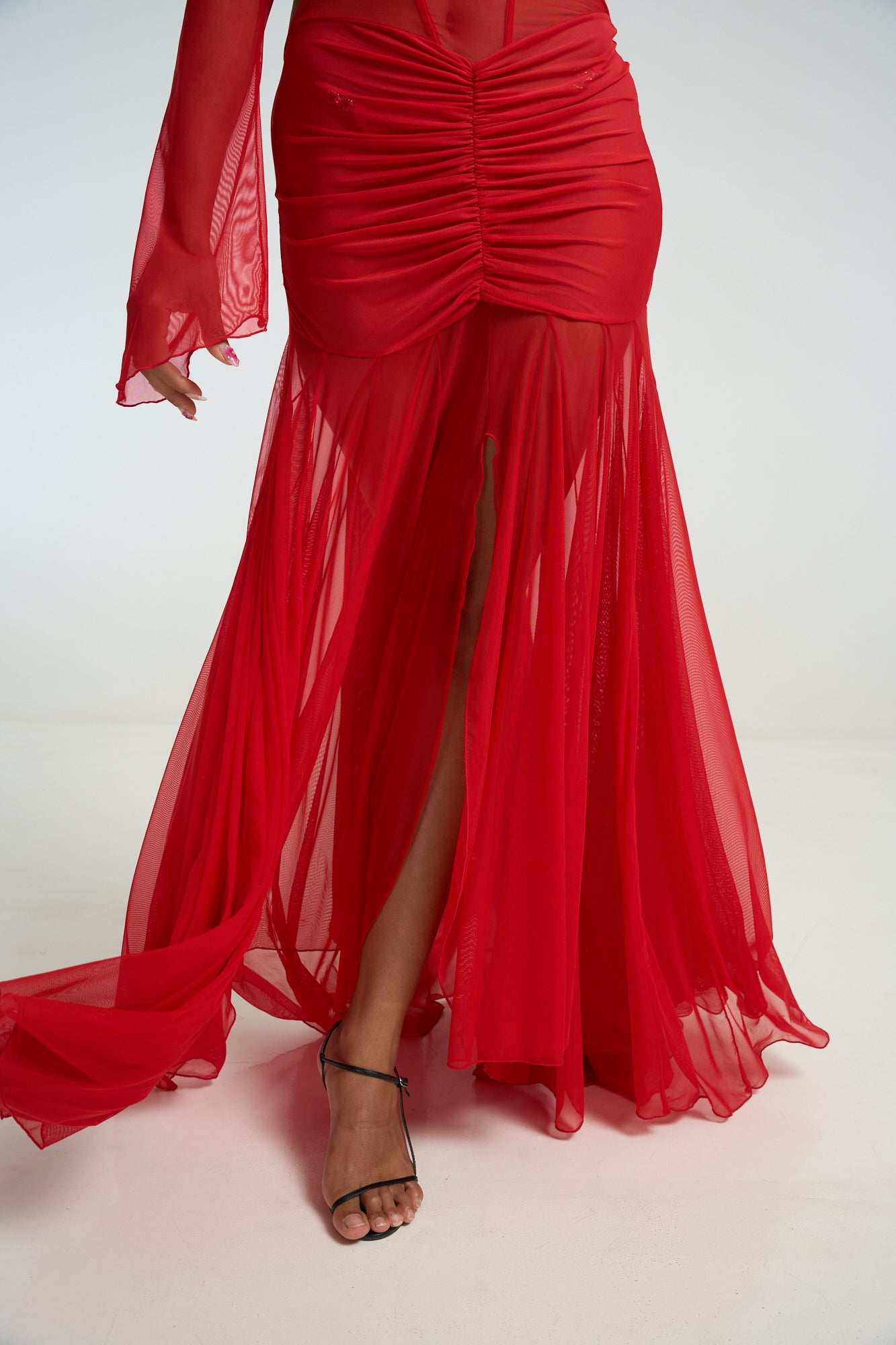 The Athena Dress - Crimson Flame