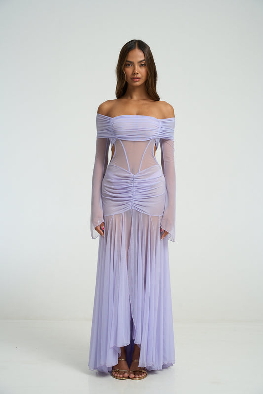 The Athena Dress - Pastel Lilac